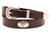 Sunset Color Fast Harness Leather belt With Large Mouth Bass Antique Silver Finish Concho and an Antique Silver Finish Buckle.