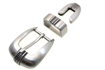 Buckle, Loop And Tip Set With Brushed Nickel Finish